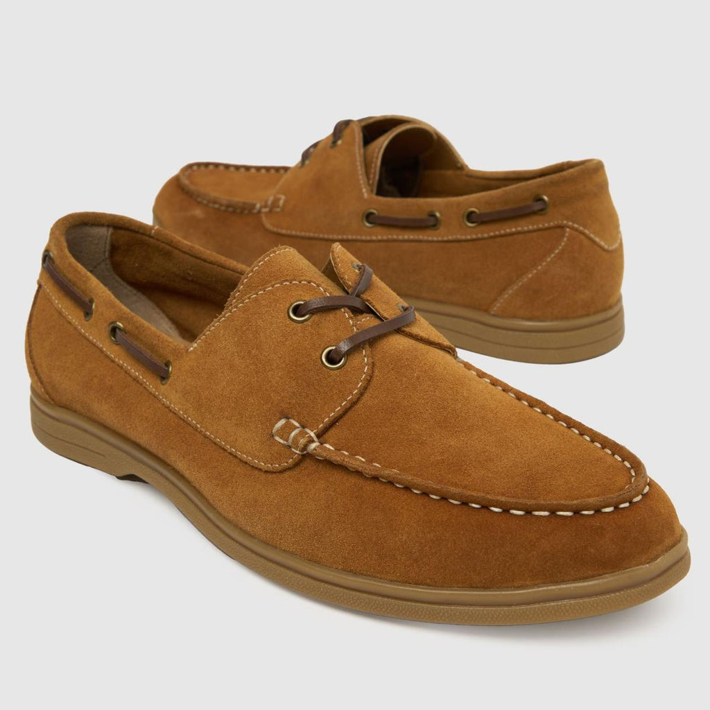 Pablo Suede Boat in Tan